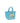 Ganni Blue Recycled Cotton Shoulder Bag