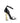 Saint Laurent Black Calf Leather Bos Taurus Stiletto Heel Sandals