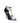 Saint Laurent Black Calf Leather Bos Taurus Stiletto Heel Sandals