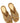Jimmy Choo Gold Textile Slides
