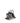 The Attico Gray Calf Leather Bos Taurus Handbag