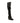 The Attico Black Polyurethane Over The Knee