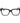 Trussardi Black Acetate Glasses (Frames)