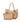 Guess Jeans Beige Polyurethane Women's Bag with Shoulder Handles