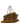 The Attico Brown Calfskin Shoulder Bag