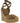 Brunello Cucinelli Brown Calfskin Wedge Sandals