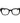Trussardi Black Acetate Glasses (Frames)