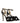 Jimmy Choo Black Satin Platform Sandals