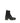 Santoni Black Calf Leather Bos Taurus Ankle Boots