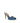 Giuseppe Zanotti Blue Calf Leather Bos Taurus Stiletto Heel Sandals