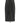 Elisabetta Franchi Black Lambskin Midi Skirt