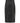 Elisabetta Franchi Black Lambskin Midi Skirt