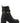 PINKO Black Cowhide Lace-Up Boots
