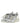 Off-White Silver Polyester Athletic Sneakers