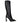 Versace Black Leather High Heel Boots