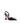 Amina Muaddi Black Satin High Heel Pumps