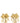 Jacquemus Gold Brass Earrings