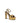 Casadei Gold Polyester Platform Sandals