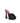 Amina Muaddi Black Calf Leather Bos Taurus Platform Sandals