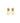 Alessandra Rich Gold Glass Earrings