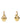 Patou Gold Brass Earrings