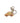 Alviero Martini Prima Classe Beige Leather Keychain