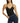 Morgan De Toi Black Viscose Tank Tops