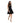 Morgan De Toi Black Polyester Midi Dress