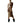 Desigual Brown Cotton Long Dress