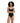 Karl Lagerfeld Black Cotton Bodysuit