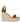 Versace Brown Leather Wedge Sandals