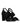 Max Mara Black Fabric Platform Sandals