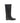 PINKO Black Calf Leather Bos Taurus Flat Boots