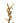 Saint Laurent Gold Brass Broch