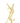 Saint Laurent Gold Brass Broch
