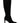 Christian Louboutin Black Calfskin Over The Knee