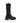 Ganni Black Cotton Lace-Up Boots