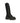 Ganni Black Cotton Lace-Up Boots