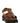 Prada Brown Calfskin Flat Sandals