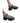 Cult Black Leather Platform Sandals