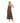 Only Brown Viscose Long Dress