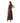 Only Brown Viscose Long Dress