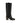 Brunello Cucinelli Black Calf Leather Bos Taurus High Heel Boots