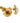 Ferragamo Gold Brass Earrings