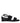 Max Mara Black Fabric Flat Sandals
