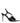 Balmain Black Leather Stiletto Heel Sandals