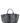 Ganni Gray Recycled Cotton Tote Bag