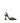 Amina Muaddi Black Fabric Stiletto Heel Sandals