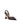 Amina Muaddi Black Fabric Stiletto Heel Sandals