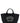 Ganni Black Recycled Cotton Tote Bag